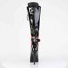 Devious - INDULGE2028 Bottes de plateforme - Noir/Rouge Product image